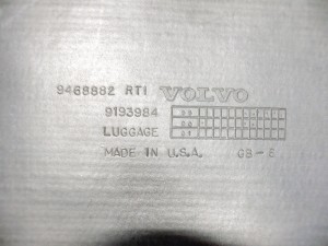 9193984 Коврик багажника для Вольво ХС70  (XC70.2001KON9-16)
