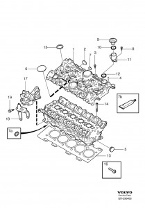 407674100 Прокладка свечного канала Вольво  850,S40,S60,S80,V70,V70-I,XC70,XC90