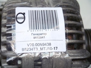 9442841 Генератор Вольво S80 (V70.00N9438 B5234T3_MTJ10-17)