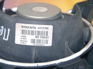 9472755 Динамик Вольво S60, XC70 (S60.02RUD)